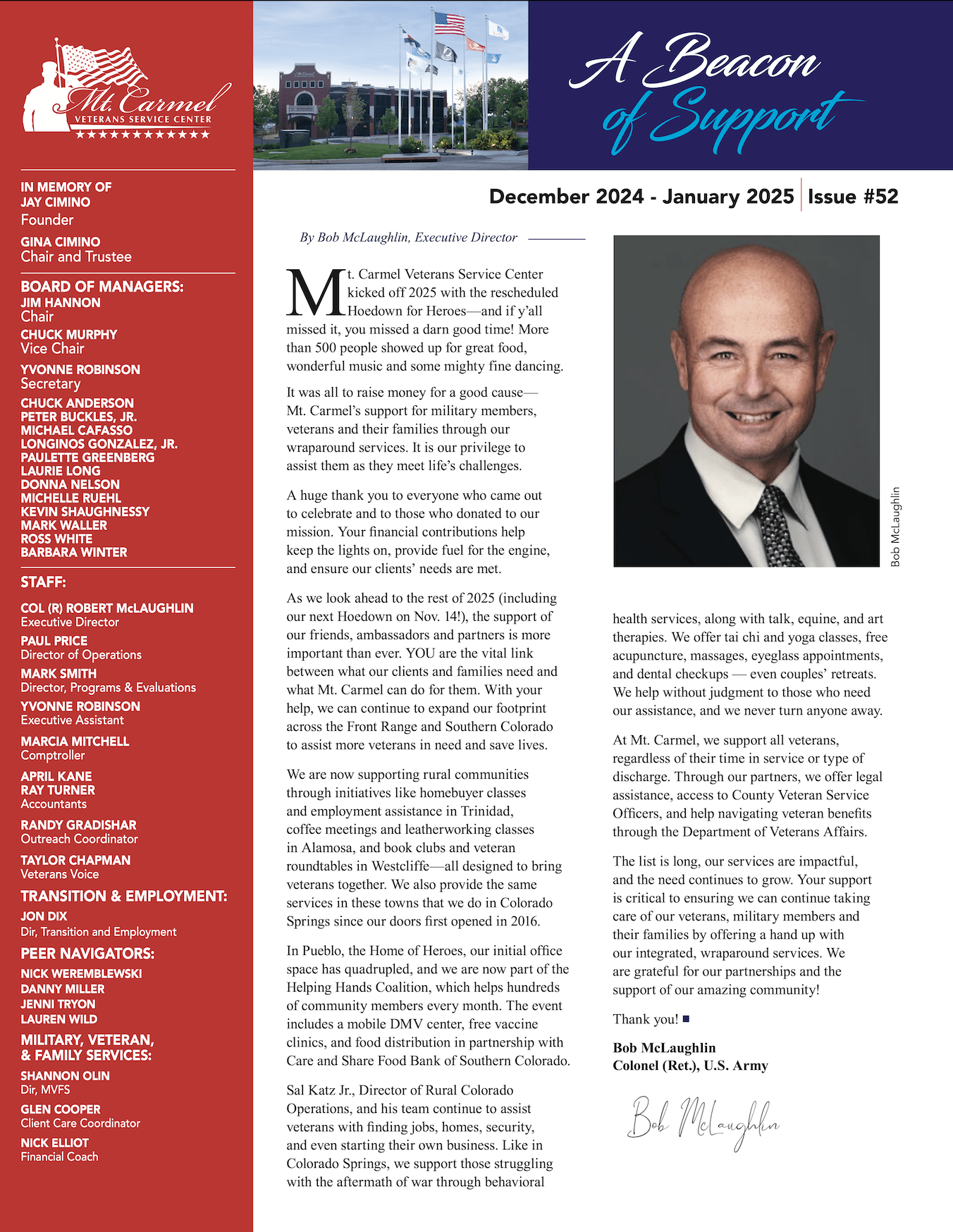 January 2024 Newsletter front page image